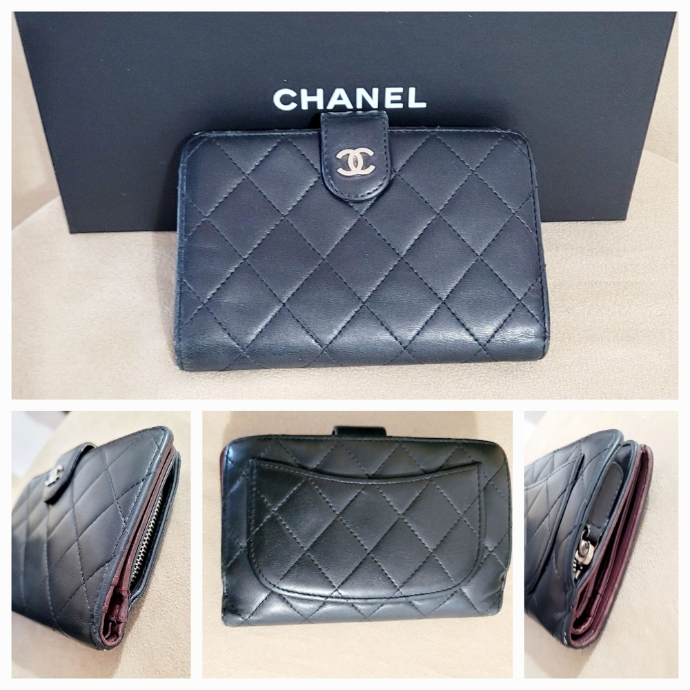 Chanel Black Quilted Wallet - Picture 5 of 8